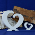 Deko-Herzen aus Gips